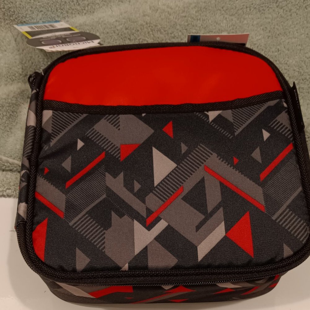 Arctic Zone Insulated Lunch Pouch, Red and Black
